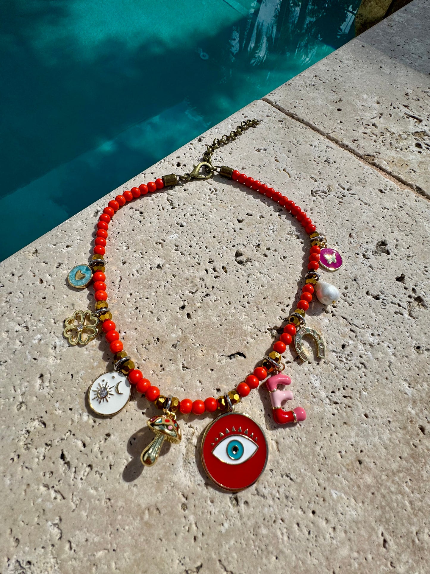 Colorful Initial Necklace