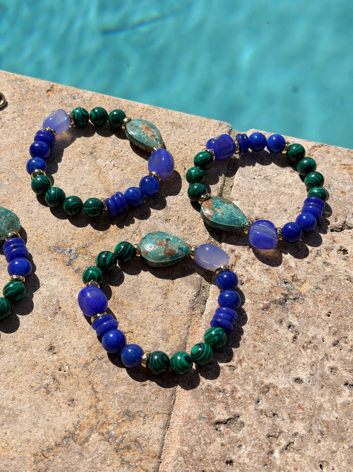 Green & Blue Necklace & Bracelet