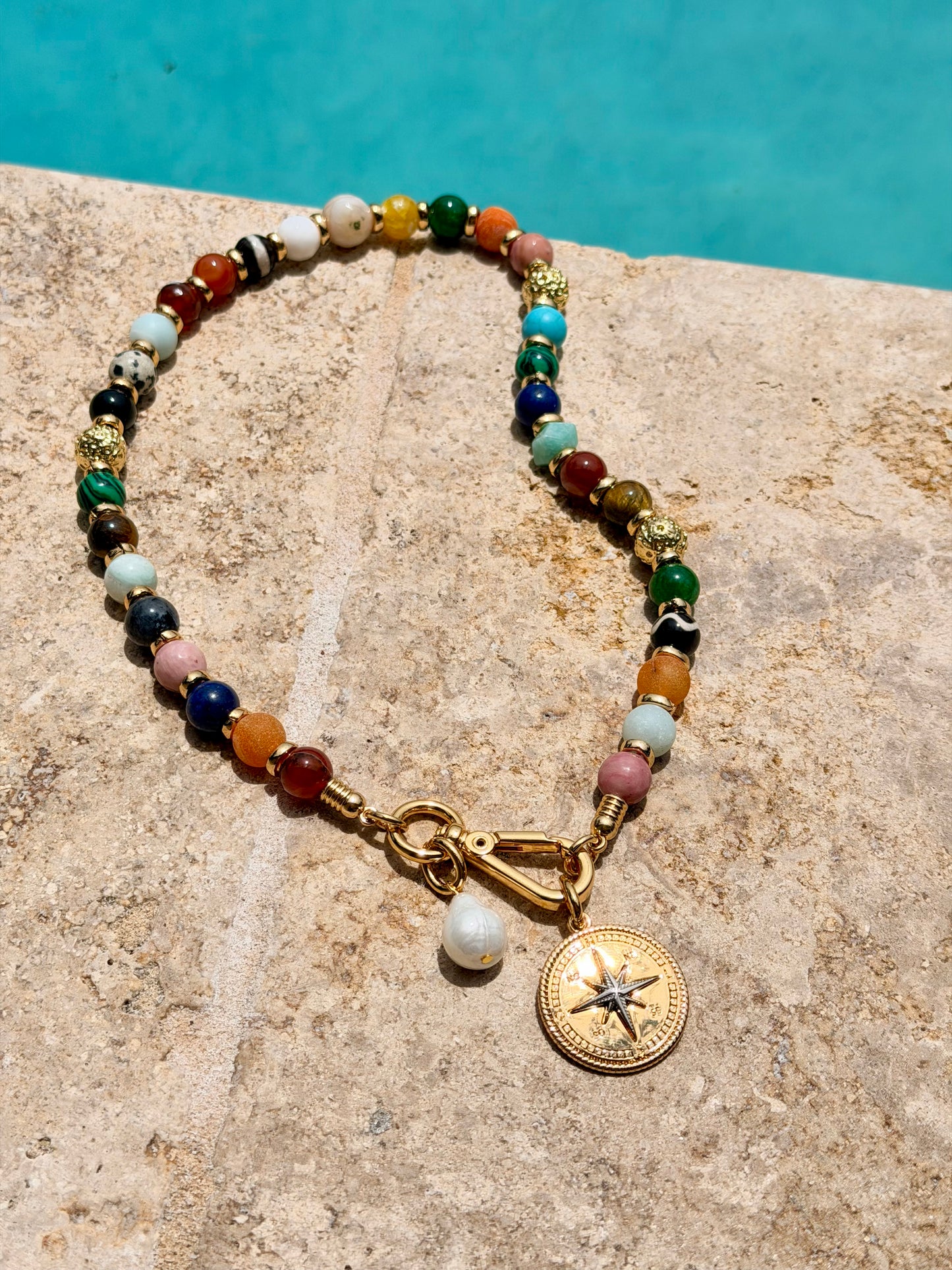 18” Mixed Gemstone Necklace