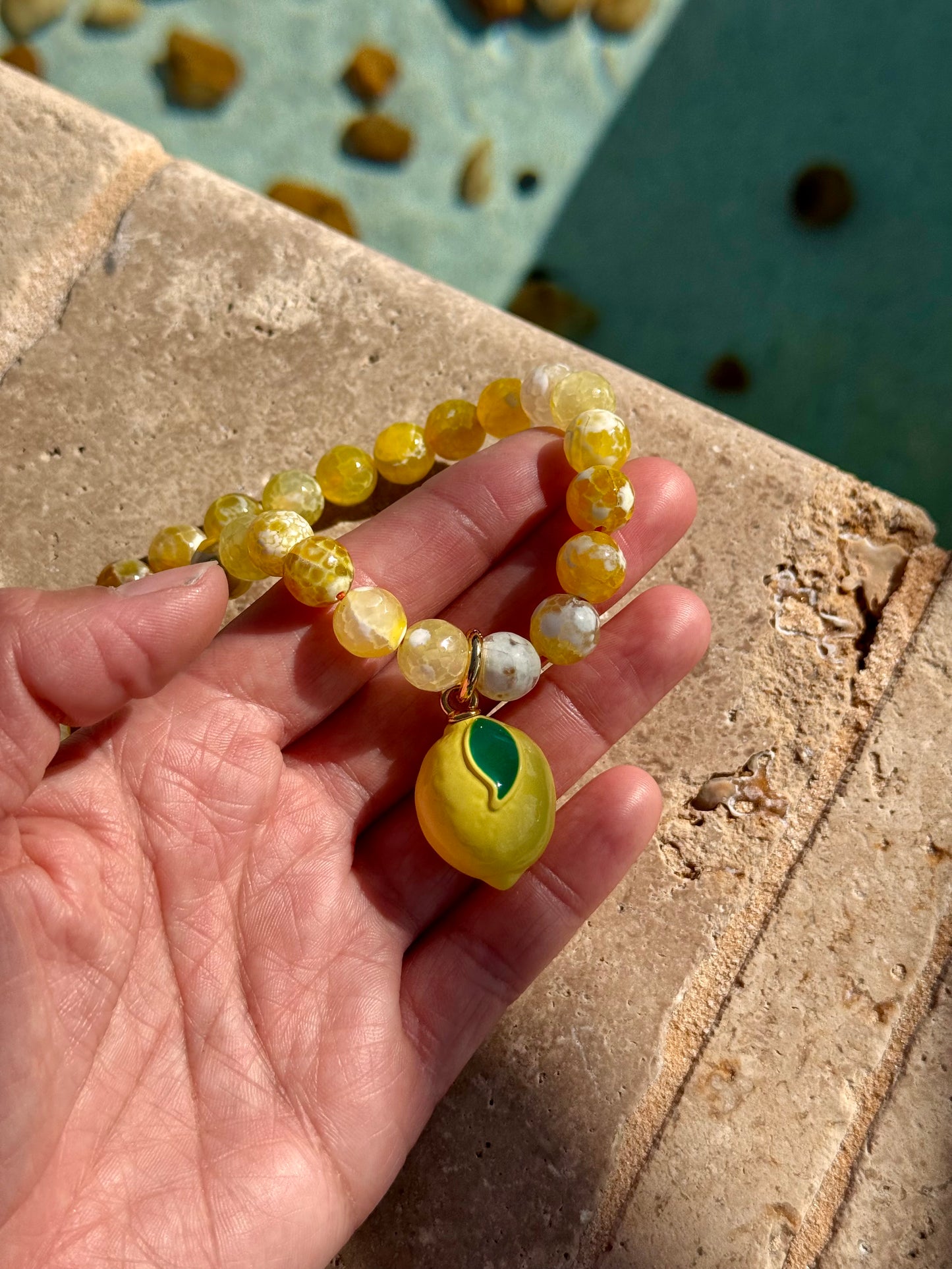 Lemon Agate Necklace