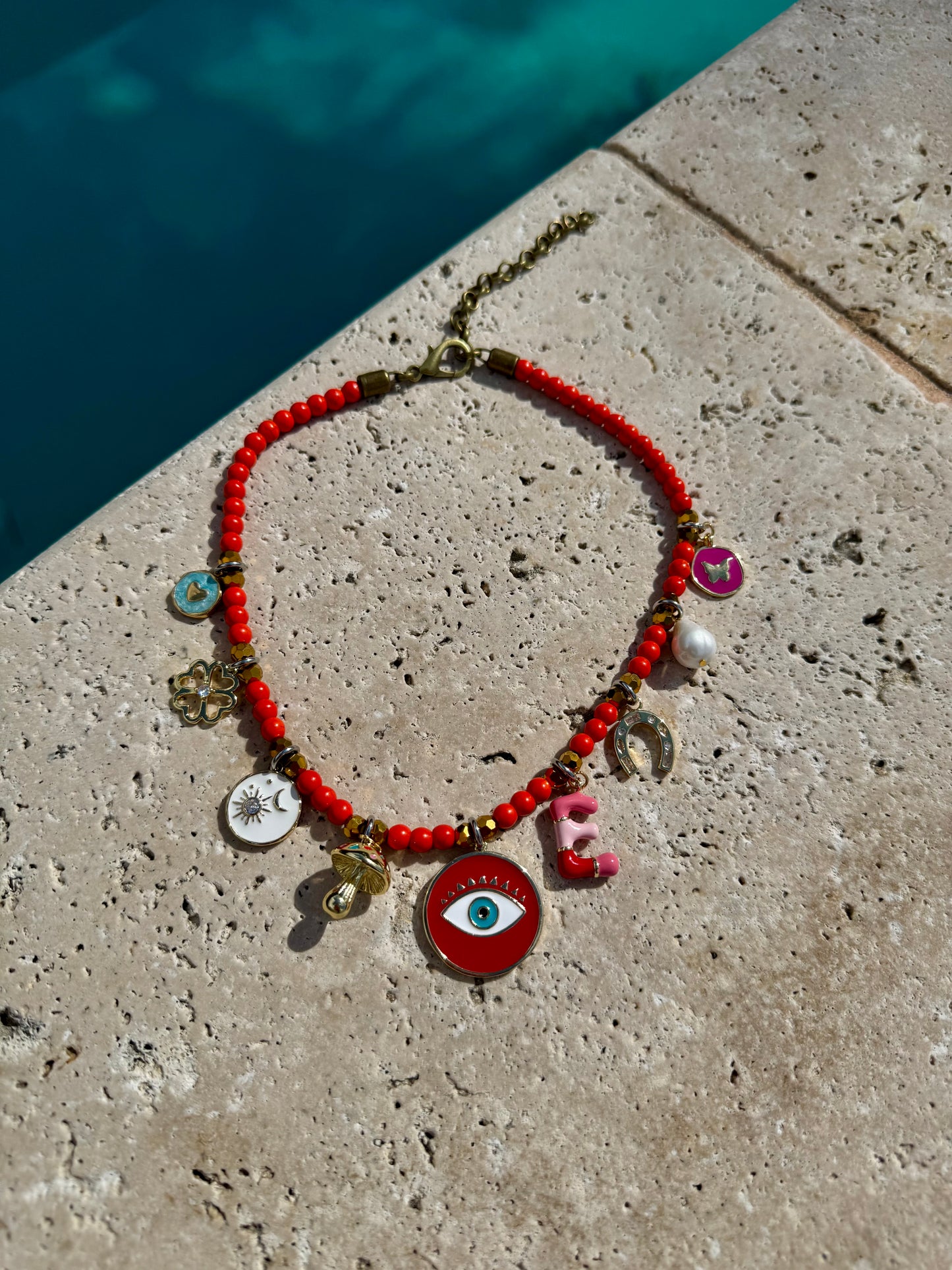 Colorful Initial Necklace