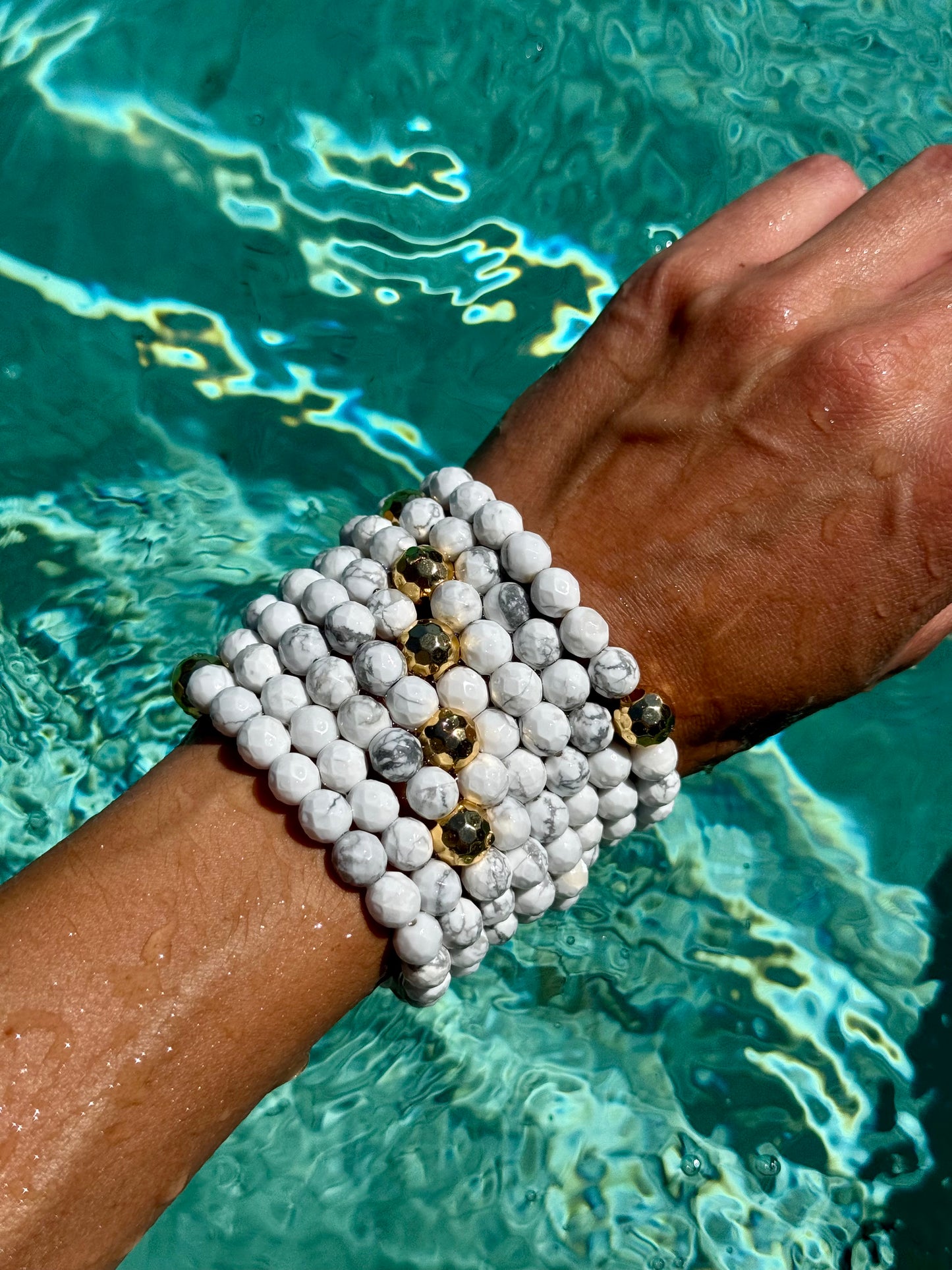 White Howlite Bracelet