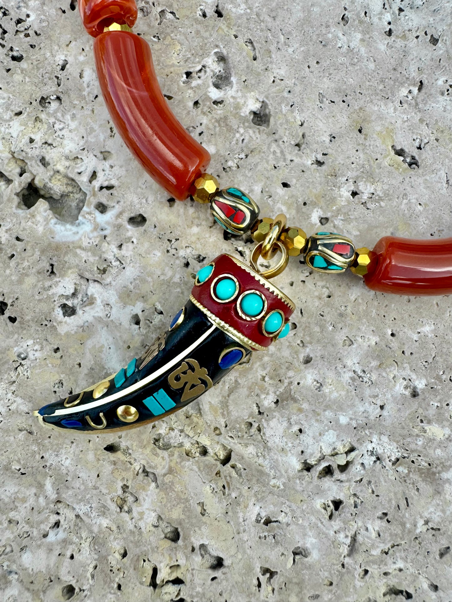 Tibetan Horn Choker