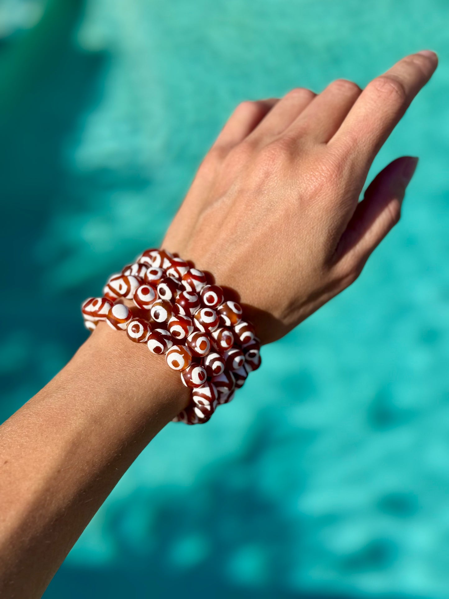 Brown Tibetan Eye Agate Bracelet