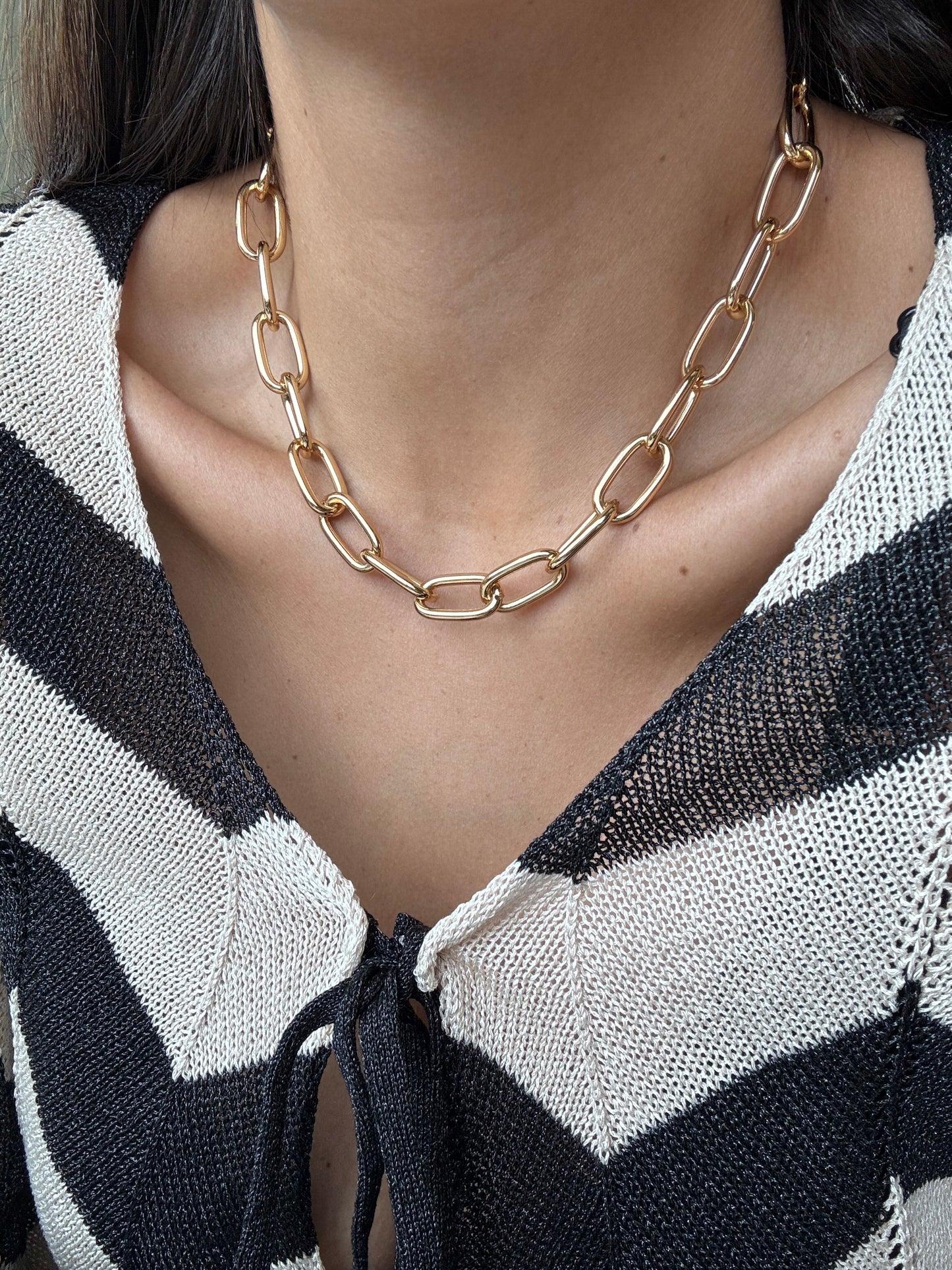 Link Chain Bracelet & Necklace Set