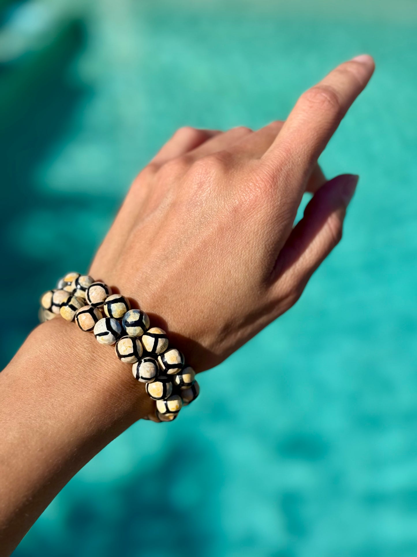 Giraffe Skin Agate Bracelet
