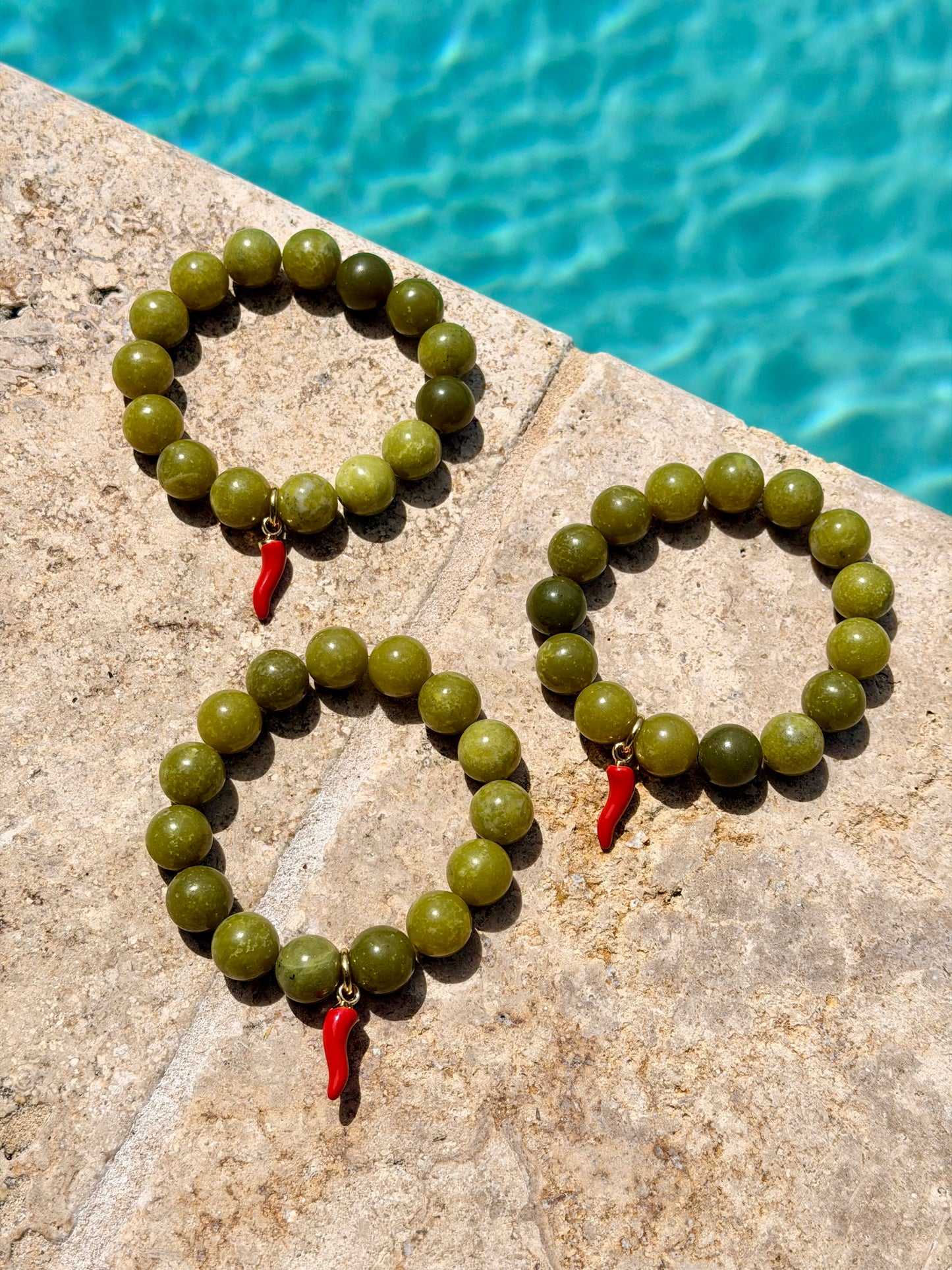 Green Jade Pepper Necklace