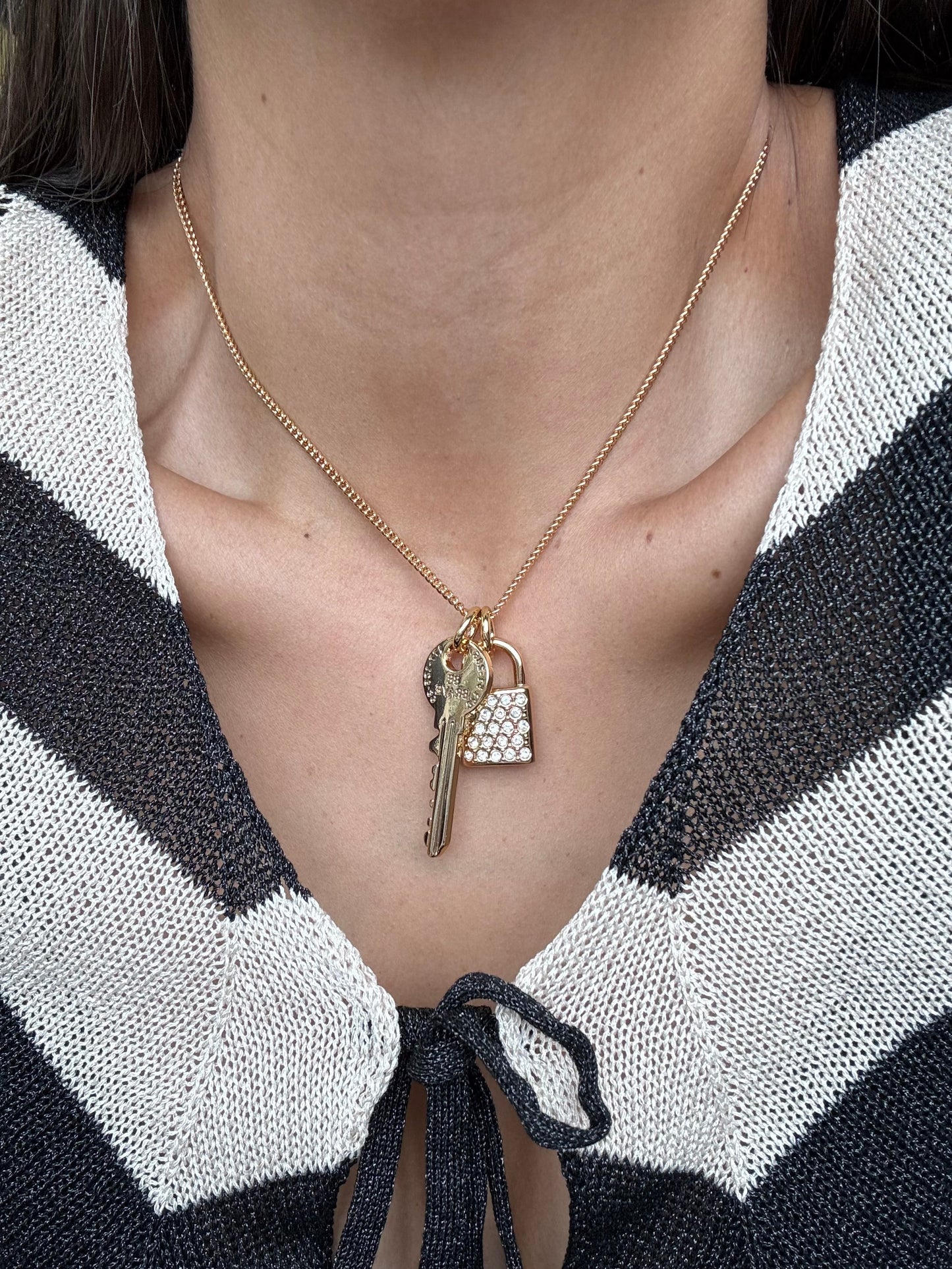 Key & Lock Charms Necklace