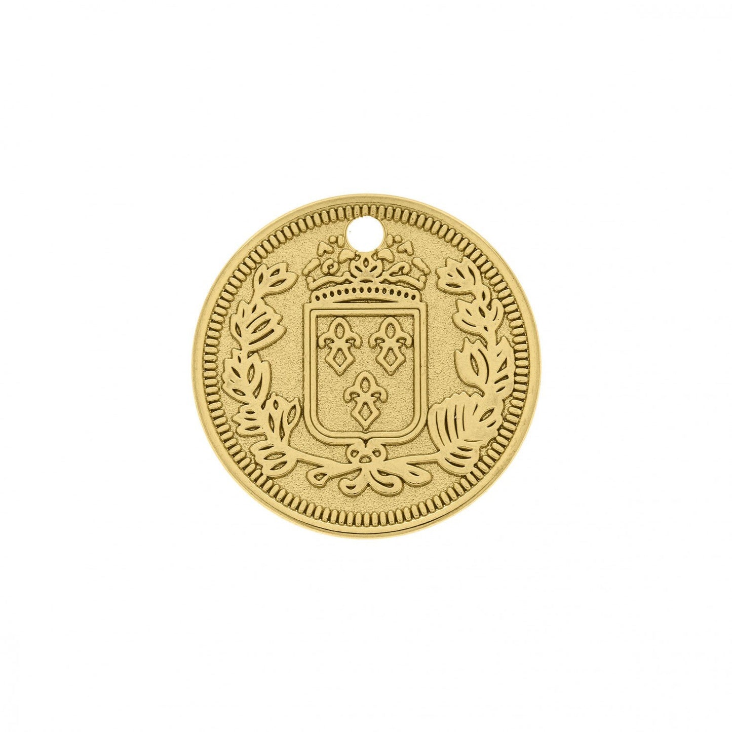 Ancient Ceasar Coin Charm 22mm | Charms for Sale | Gold Coin Charm | Ceasar Coin Charm | Roman Coin