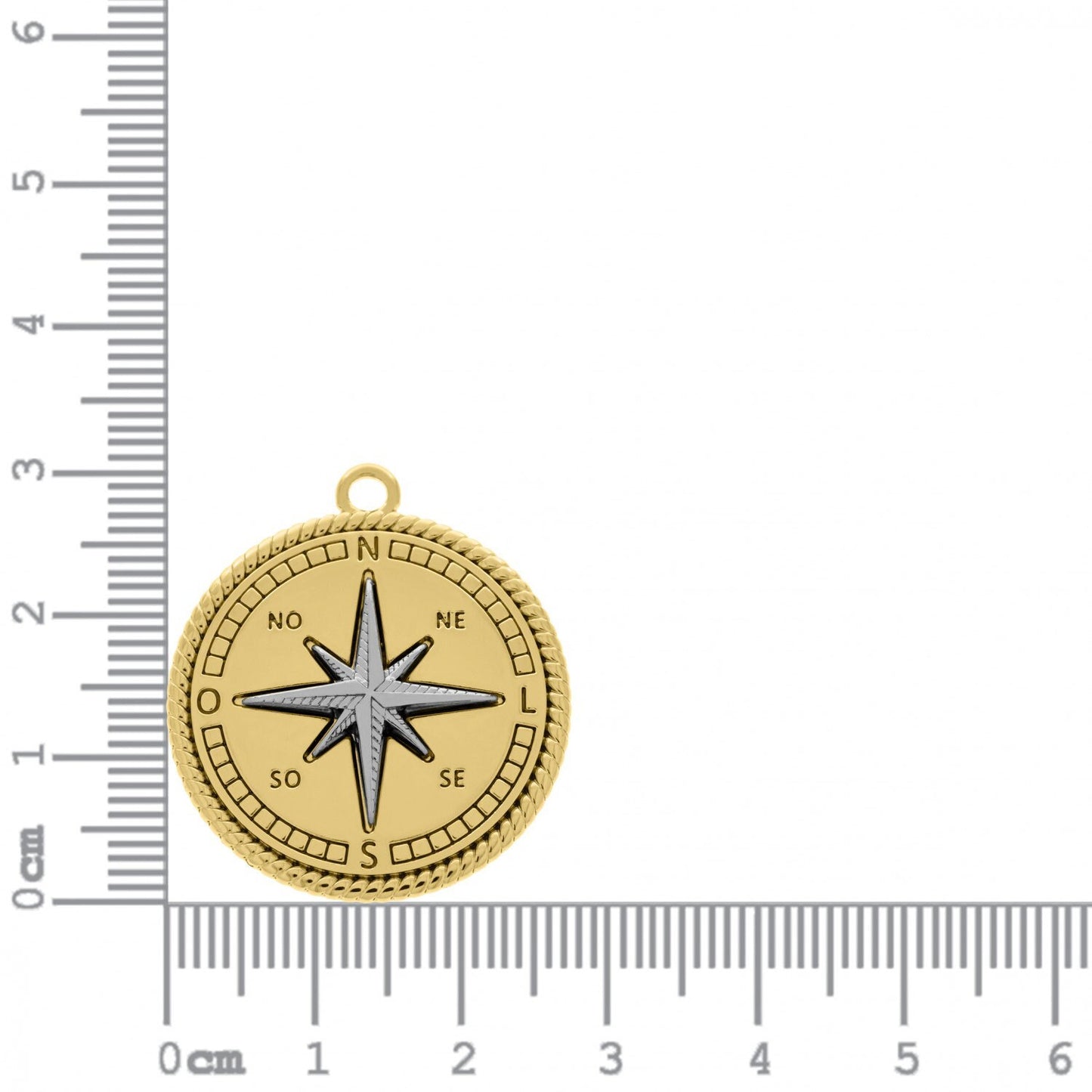 Compass Coin Charm 30mm | Charms for Sale