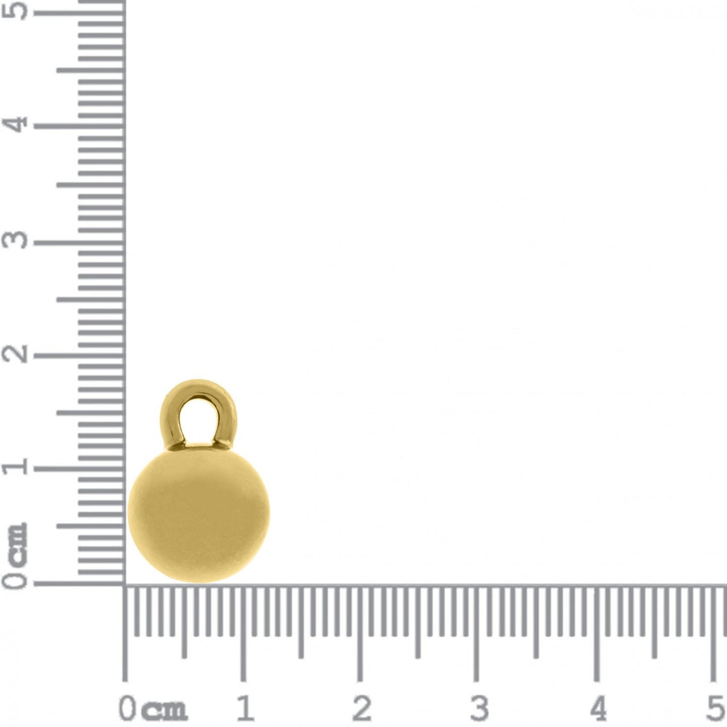 Gold Ball Charm 18mm | Charms for Sale | Wrecking Ball Charm | Gold Heavy Ball Charm