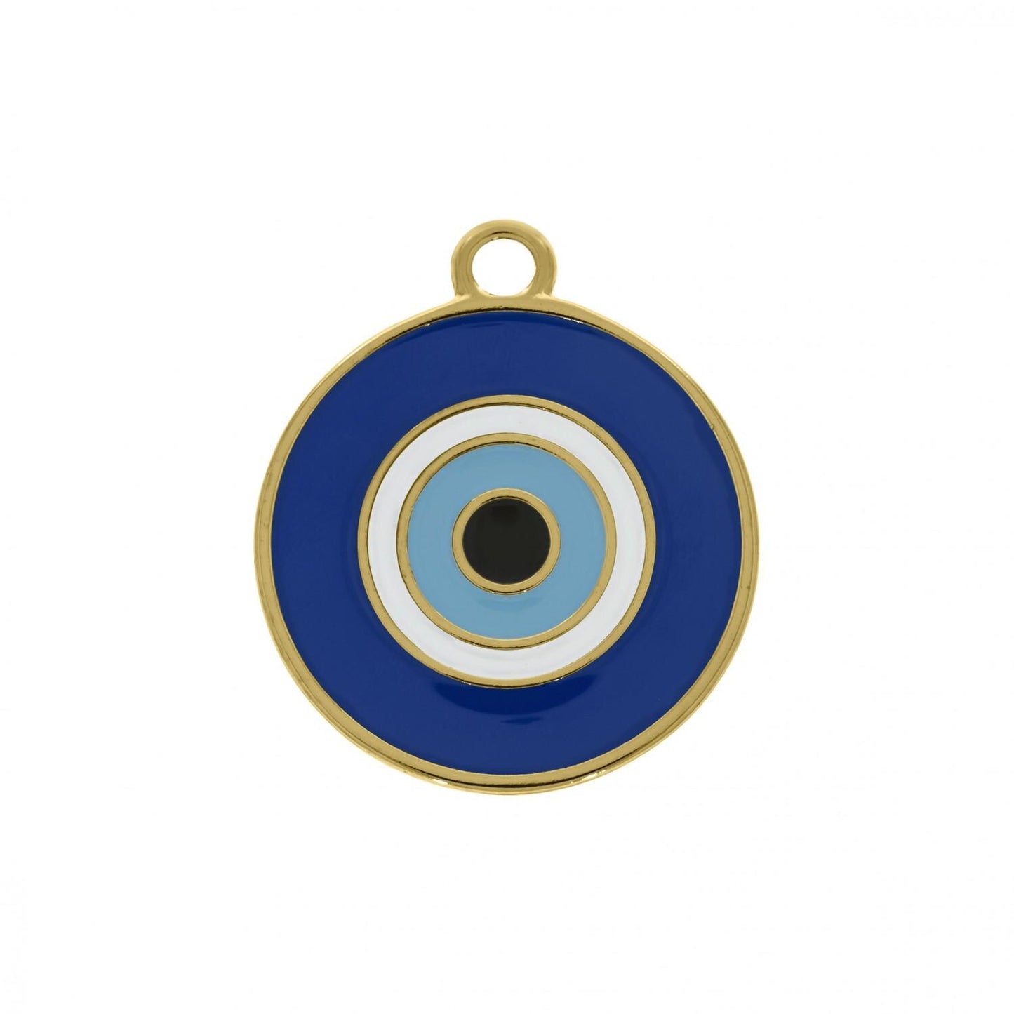 Evil Eye Coin Charm 30mm
