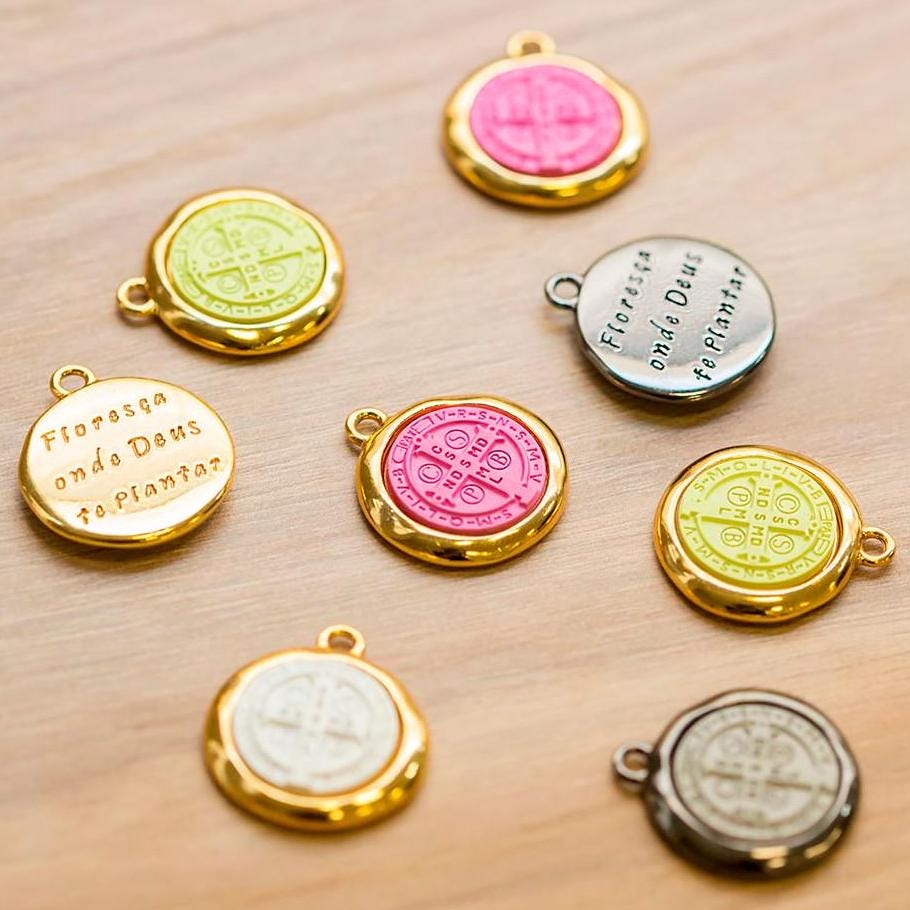 Saint Benedict Coin Charm 27mm