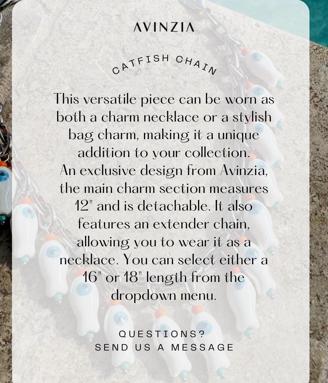 Fish Bag Charm Necklace | Convertible Necklace | Fish Charm Necklace | Multi Fish Necklace | Boho Jewelry | Purse Chain | Bag Accessories