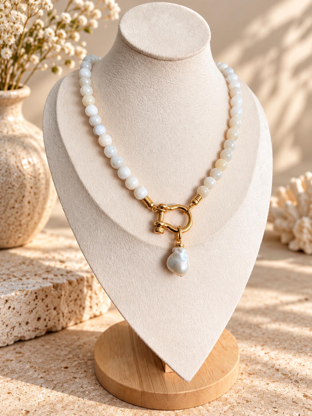Carabiner charm necklace, 18 inch — handmade in Florida by AVINZIA (photo 4)