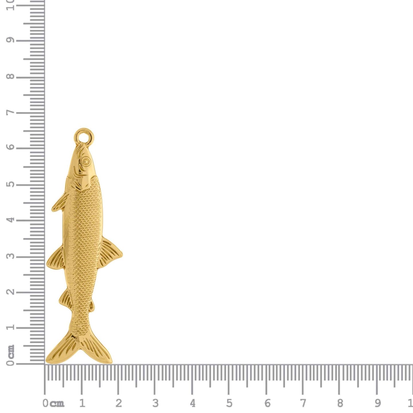 65mm Gold Sardine Charm