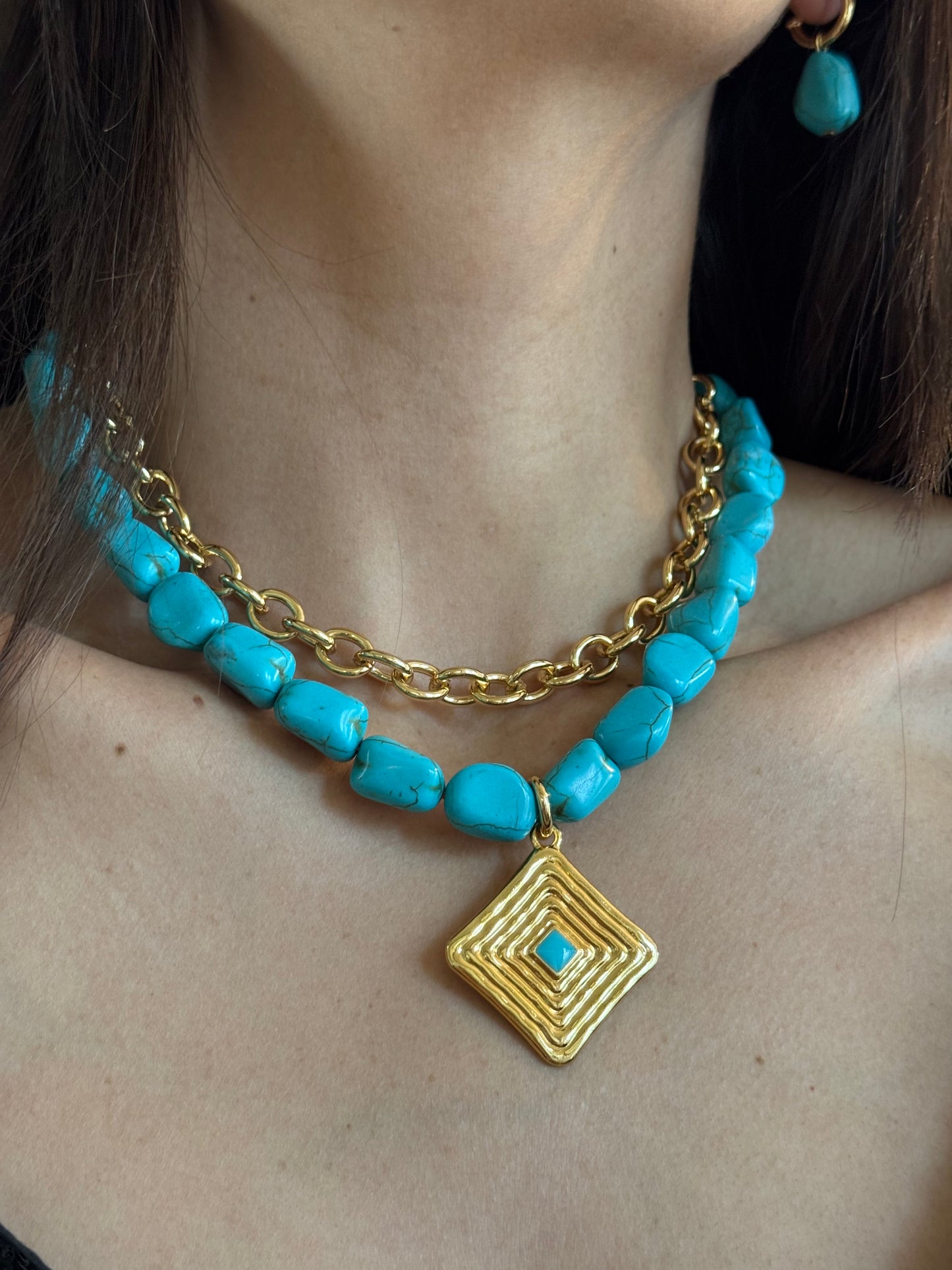 Turquoise Necklace Set