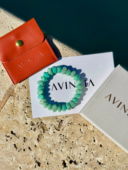 Handmade amazonite nugget bracelet – AVINZIA