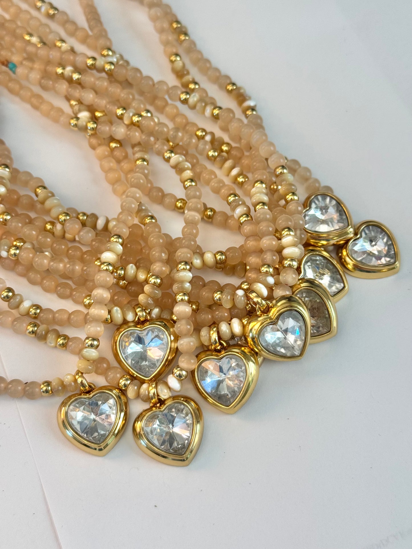 Orange Cowrie Shell Chain