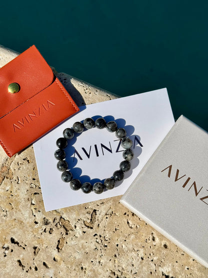 Larvikite bracelet, timeless natural stone – AVINZIA Florida