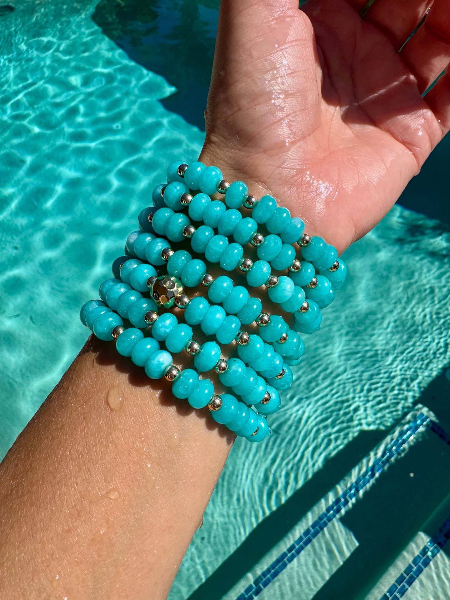 Blue Jade Bracelet