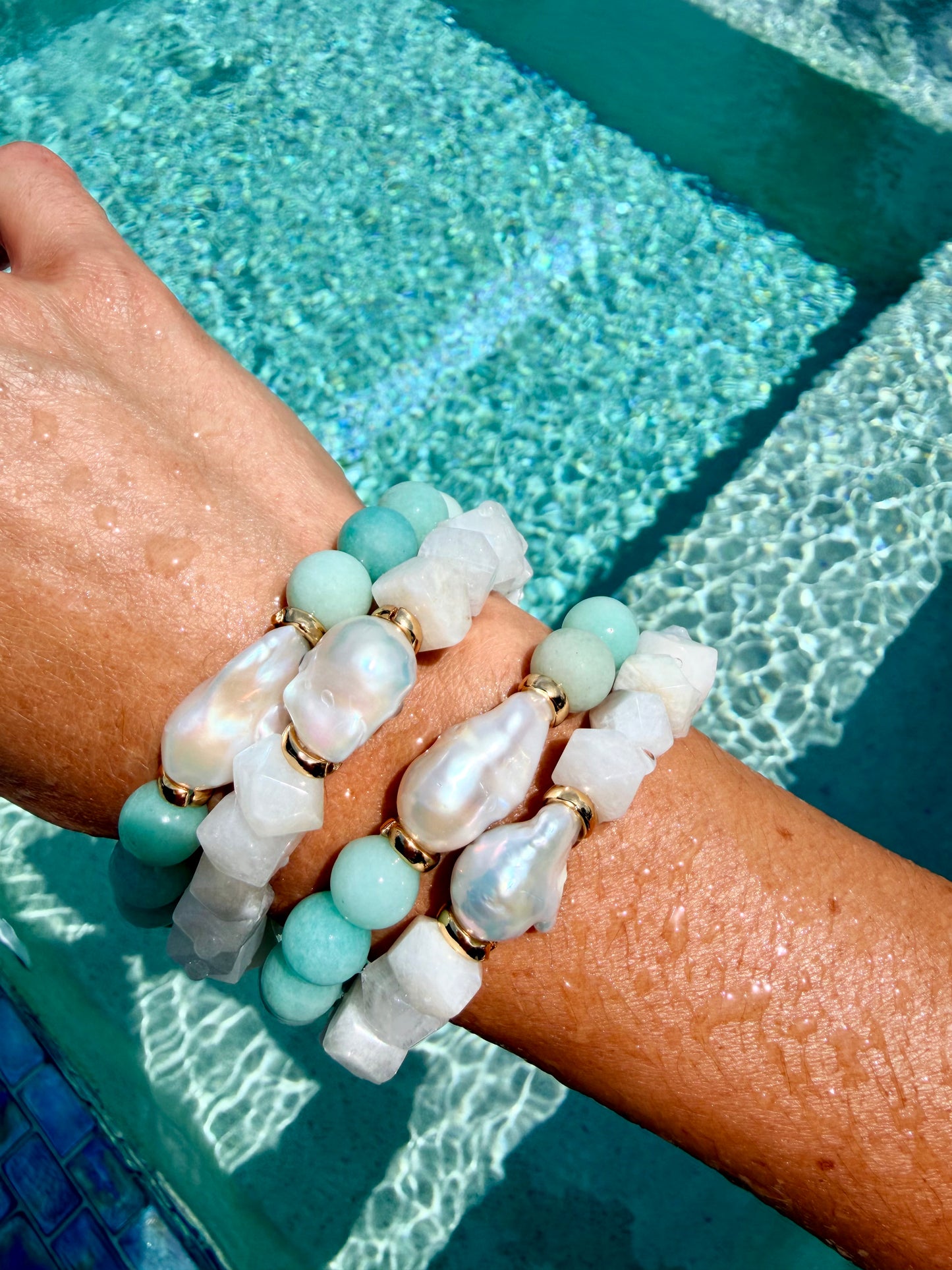 Moonstone Bracelet | Amazonite Bracelet