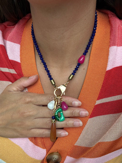 Initial cluster charm necklace — handmade in Florida by AVINZIA