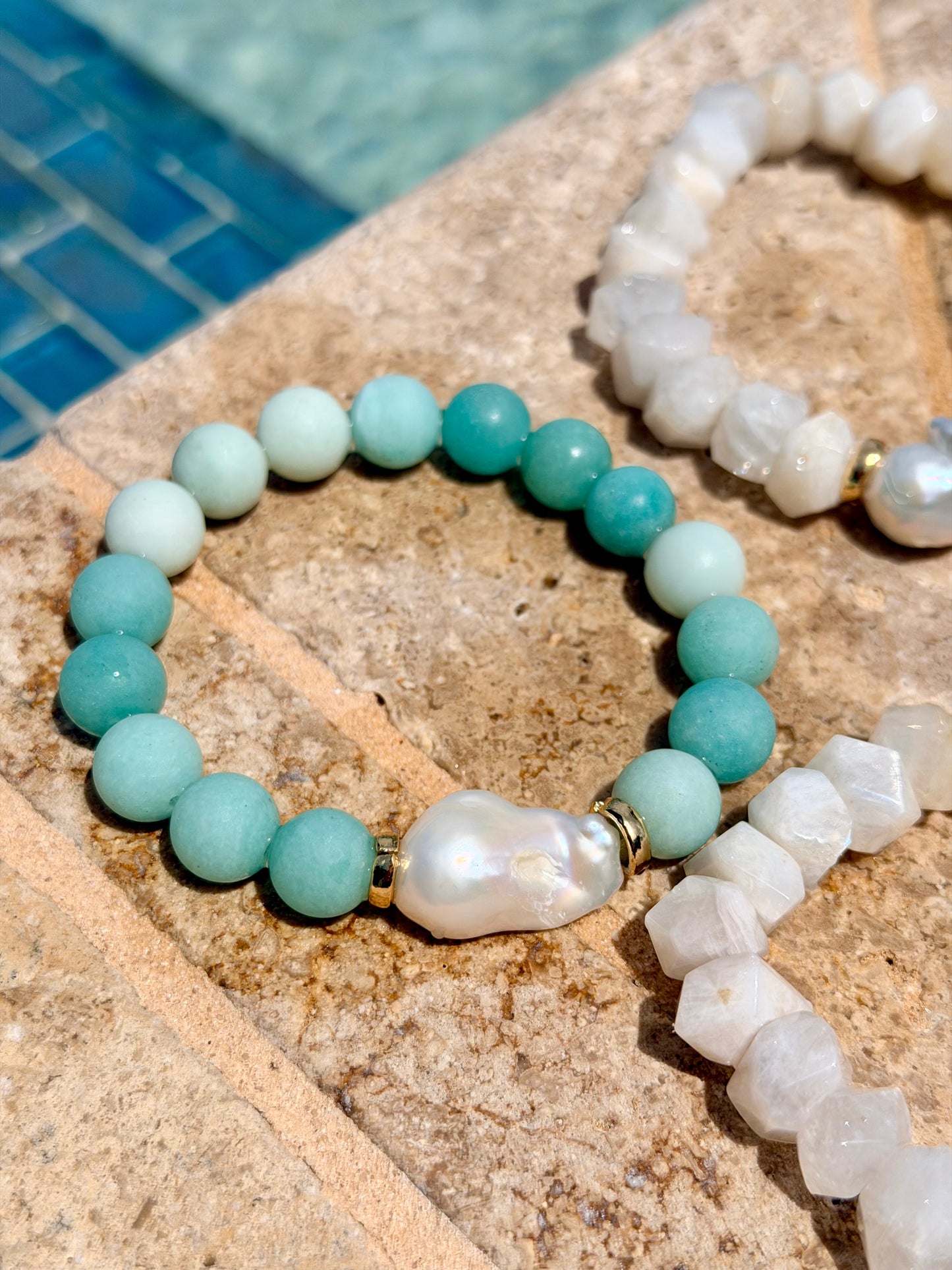Moonstone Bracelet | Amazonite Bracelet