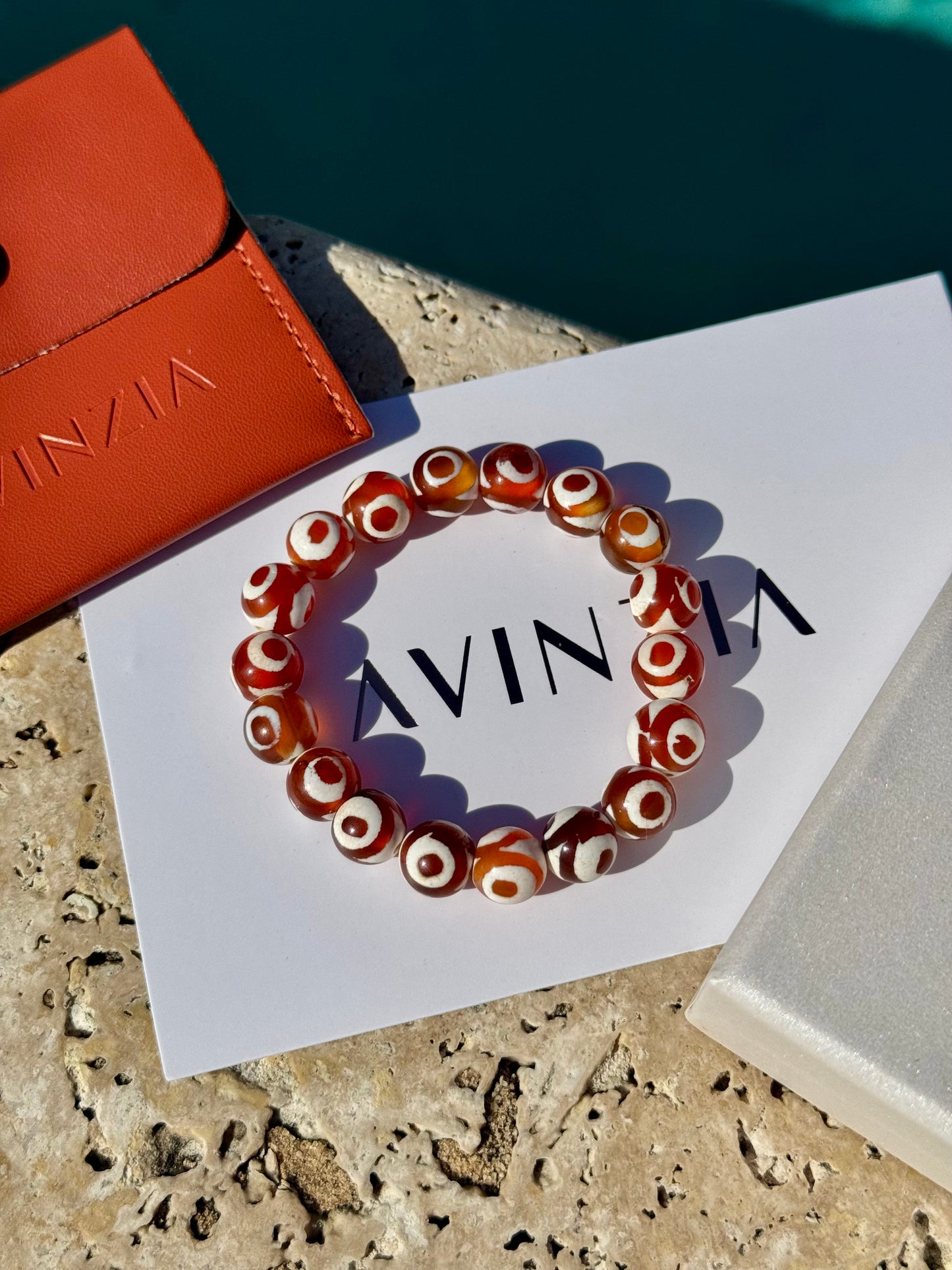 Brown Tibetan Eye Agate Bracelet