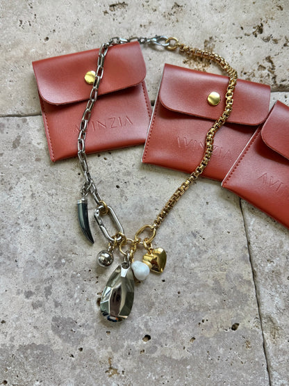 Multi Charms Lariat Necklace