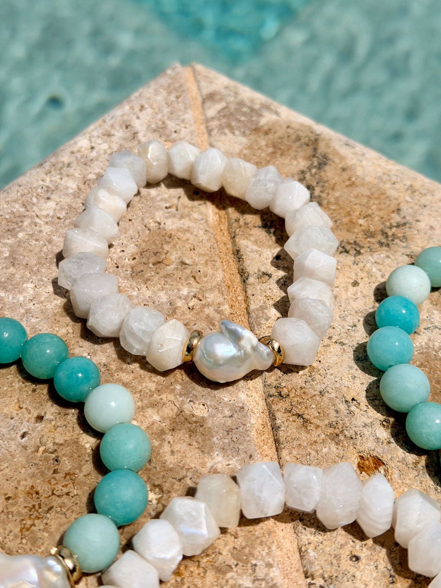 Moonstone Bracelet | Amazonite Bracelet