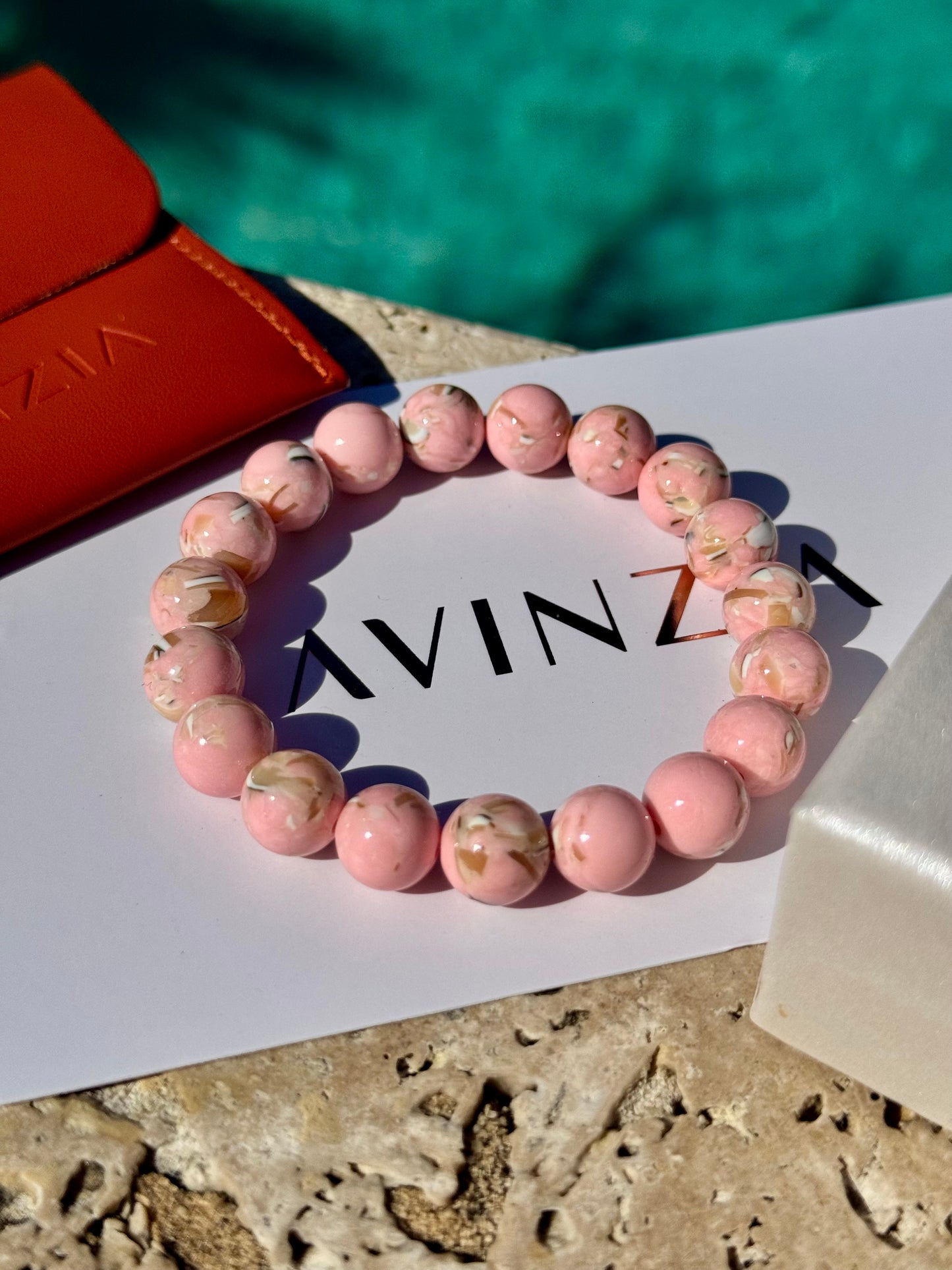 Assembled Stone Trochus Shell Bracelet