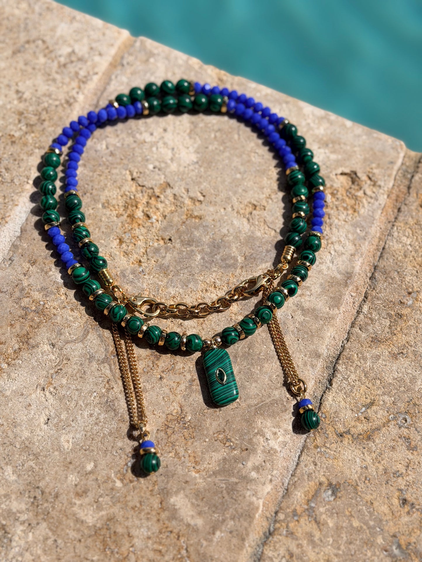 Blue & Green Convertible Strap 3 in 1