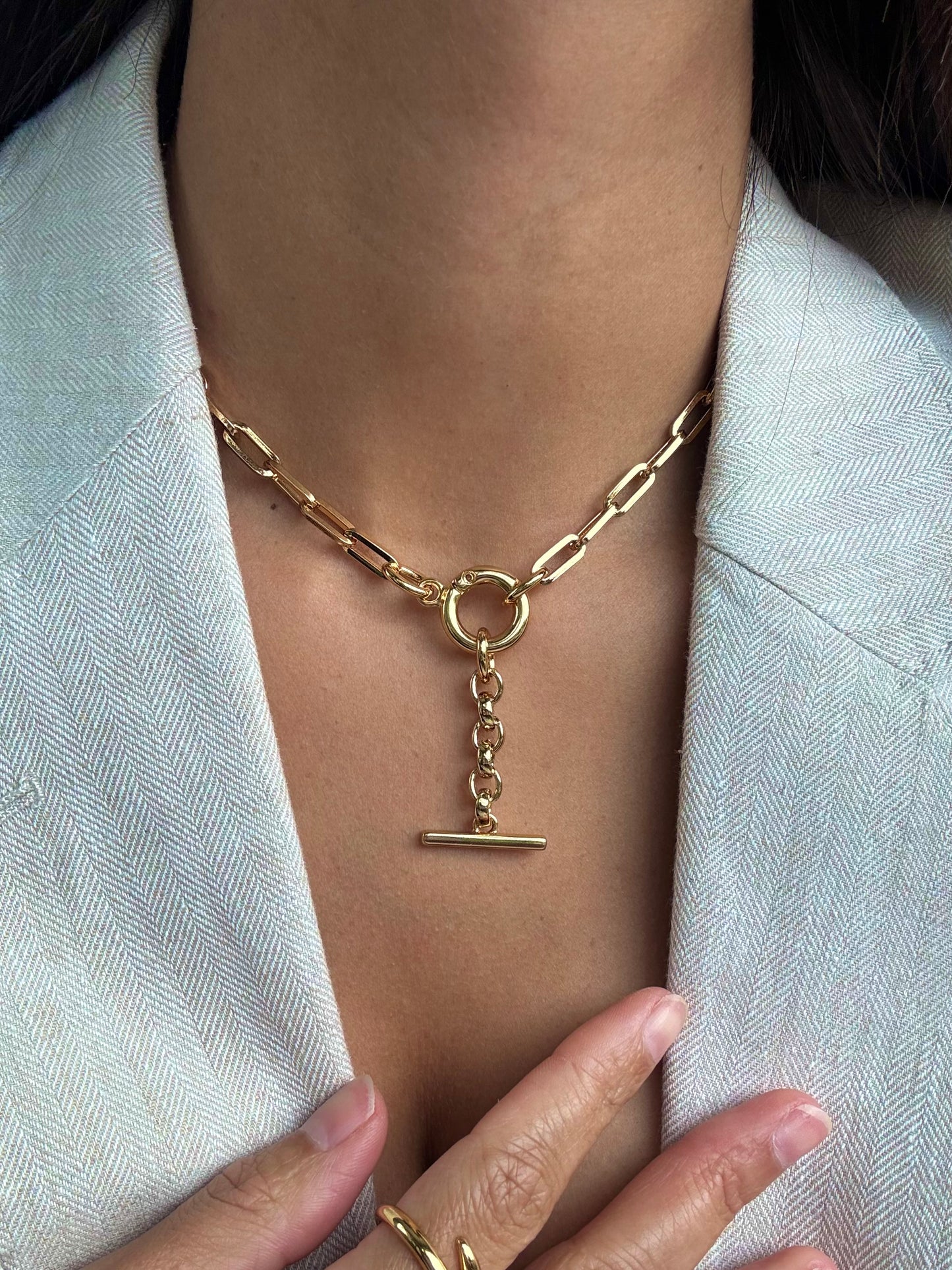 T-Bar Necklace Charm