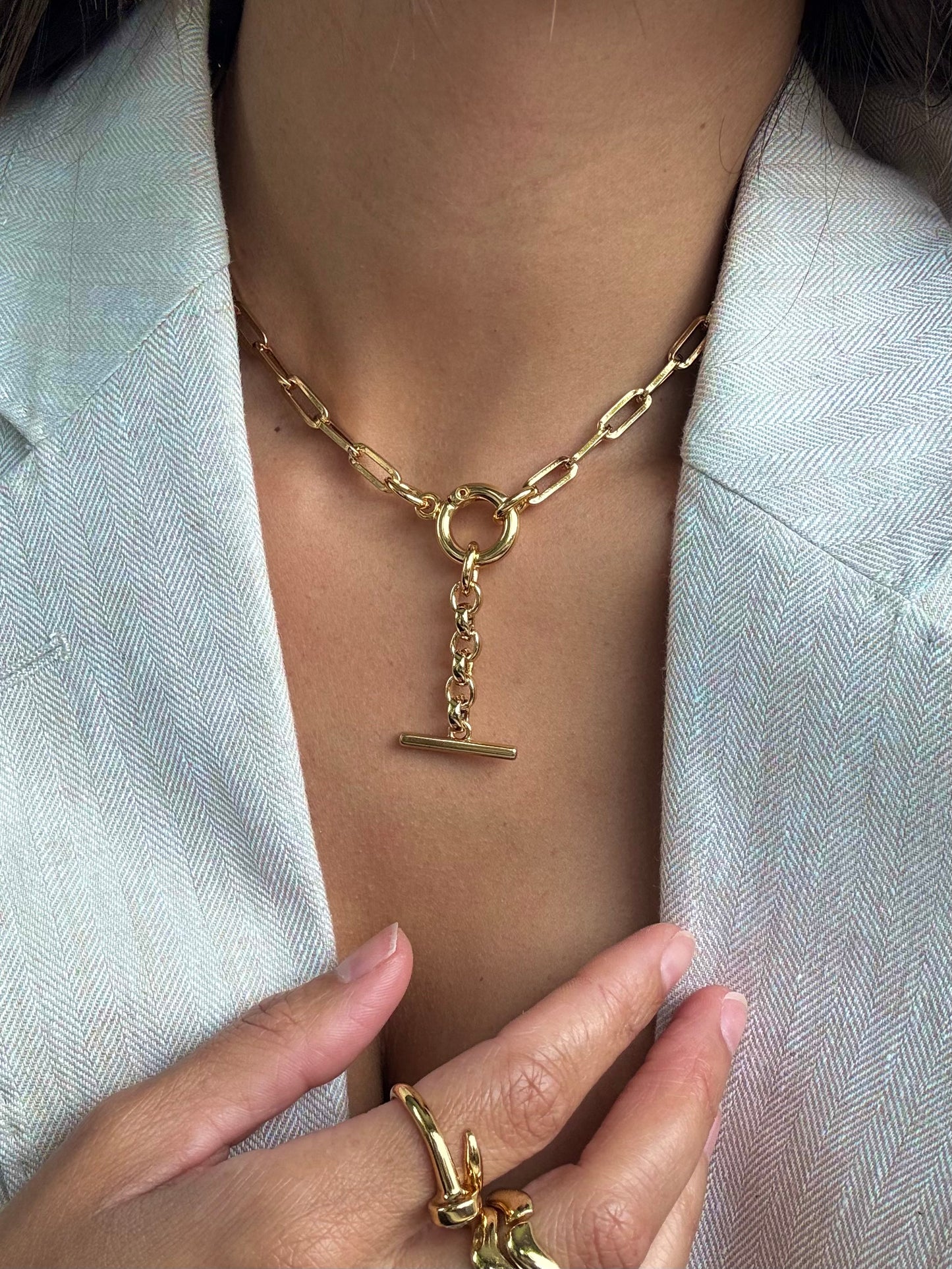 T-Bar Necklace Charm