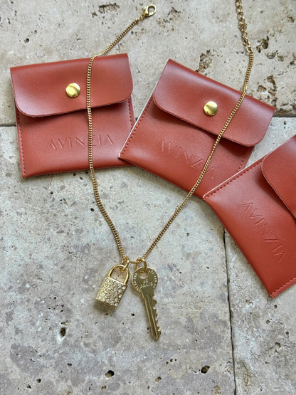 Key & Lock Charms Necklace