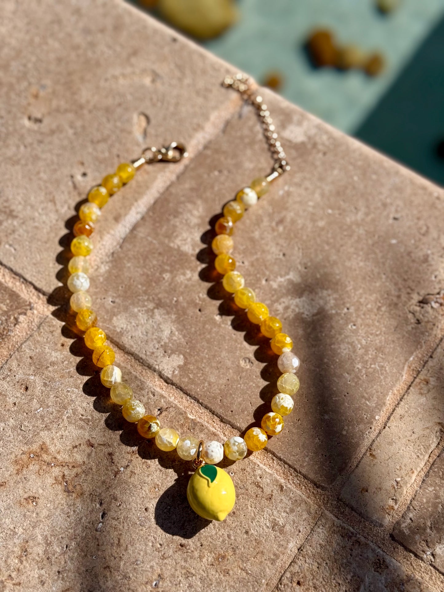 Lemon Agate Necklace