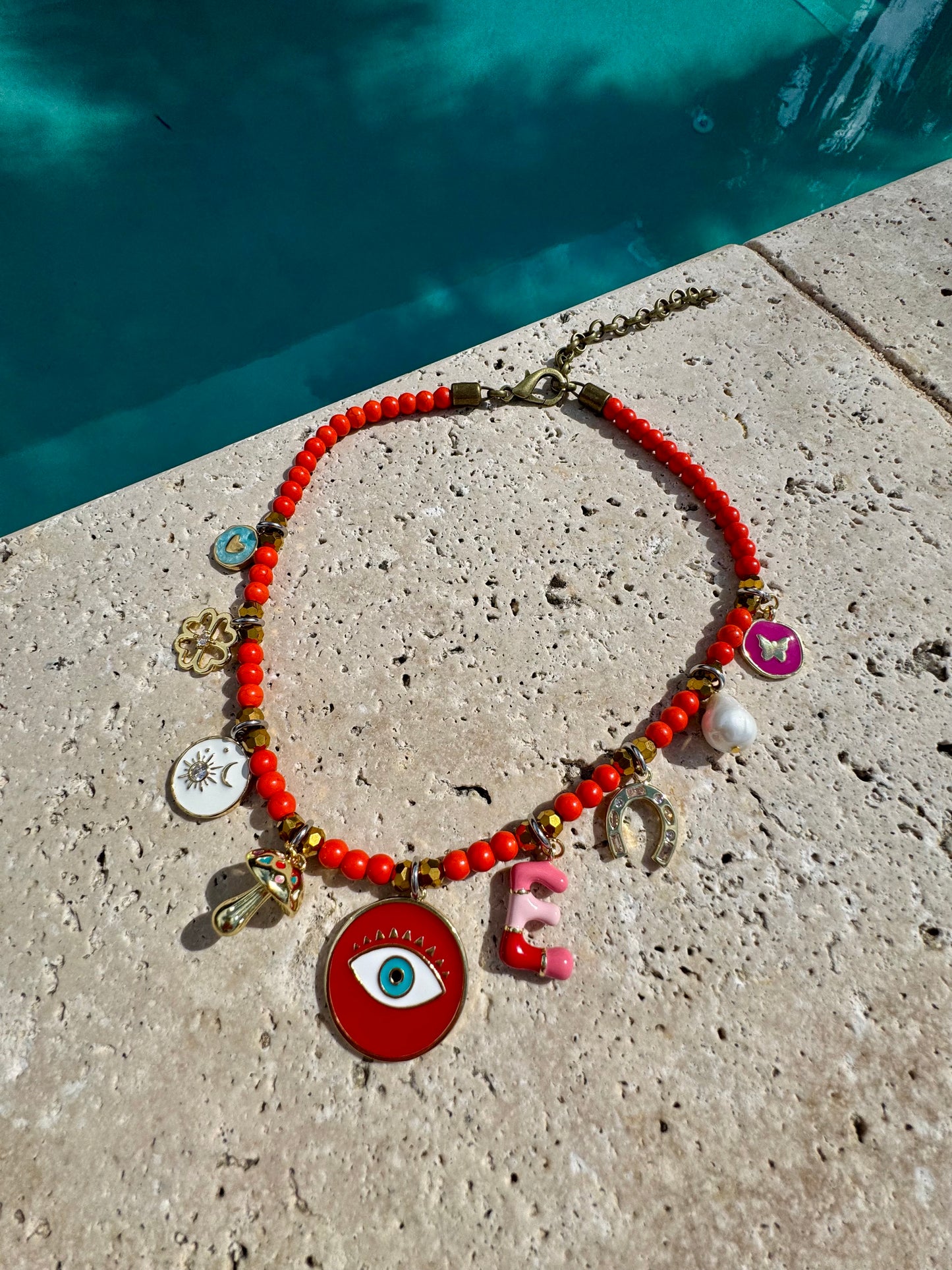 Colorful Initial Necklace