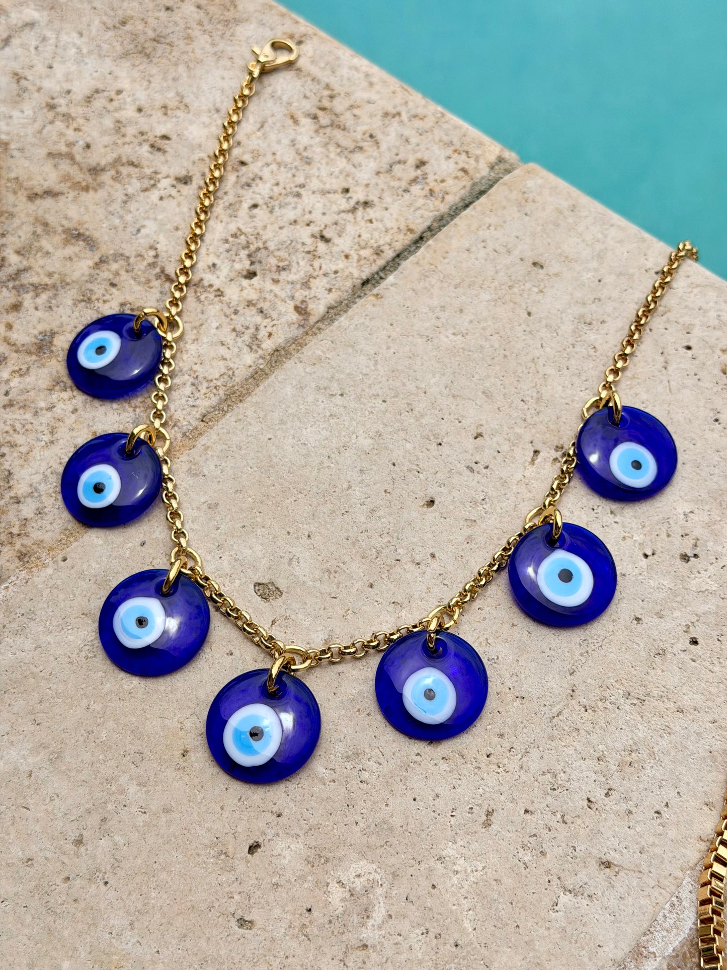 Lampwork Evil Eye Necklace