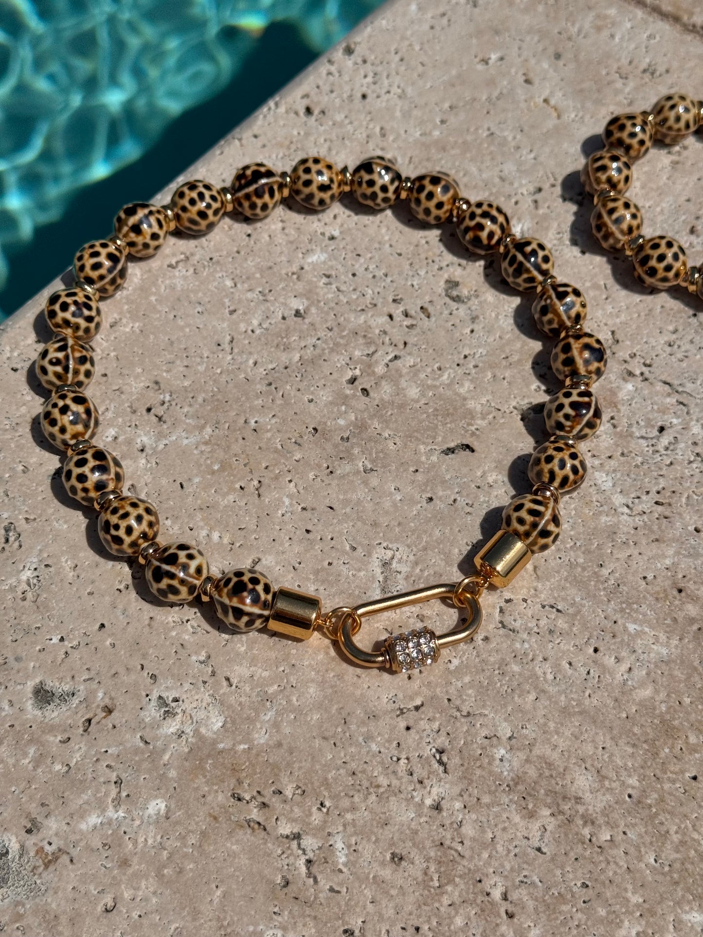 Leopard Carabiner Necklace