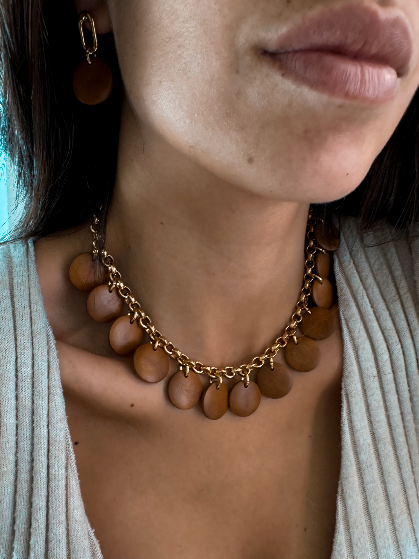 Wooden Necklace Set