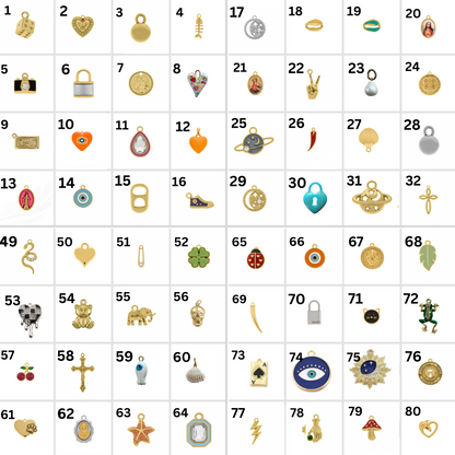 18” Beaded Carabiner Charms Necklace