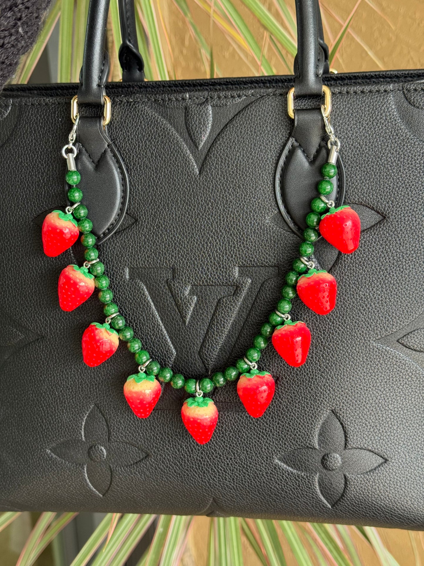 14" Strawberry Bag Charm