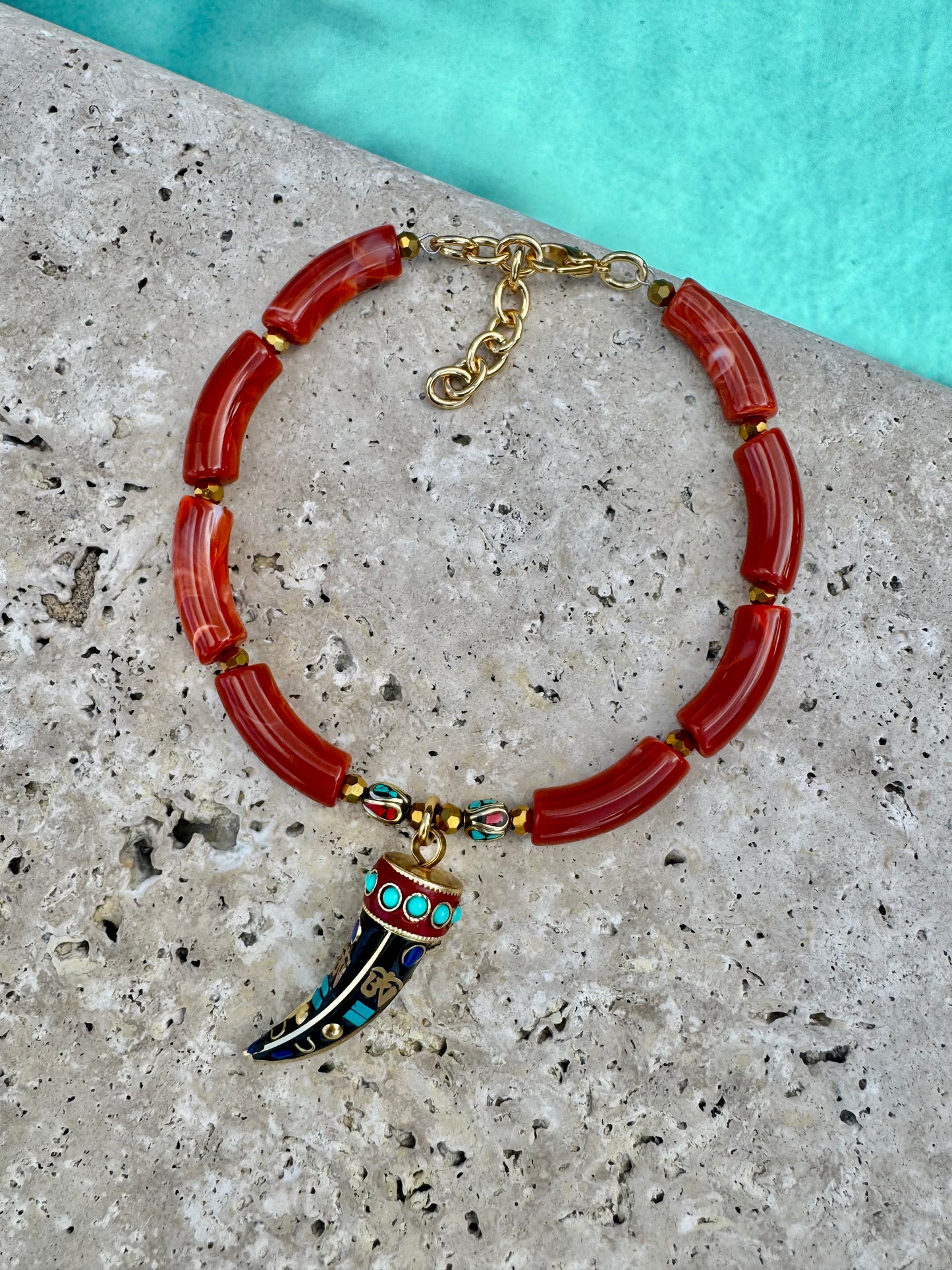 Tibetan Horn Choker