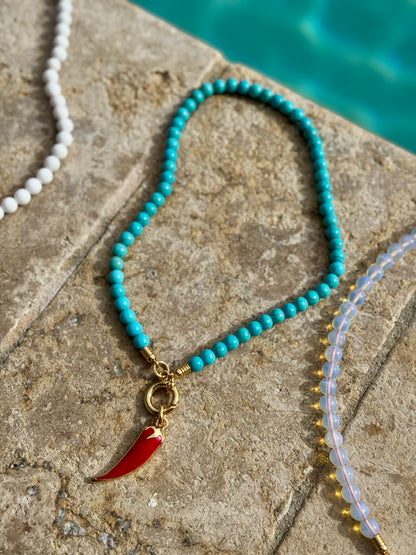 Pop of Color Gemstone Necklace