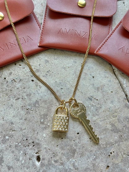 Key & Lock Charms Necklace