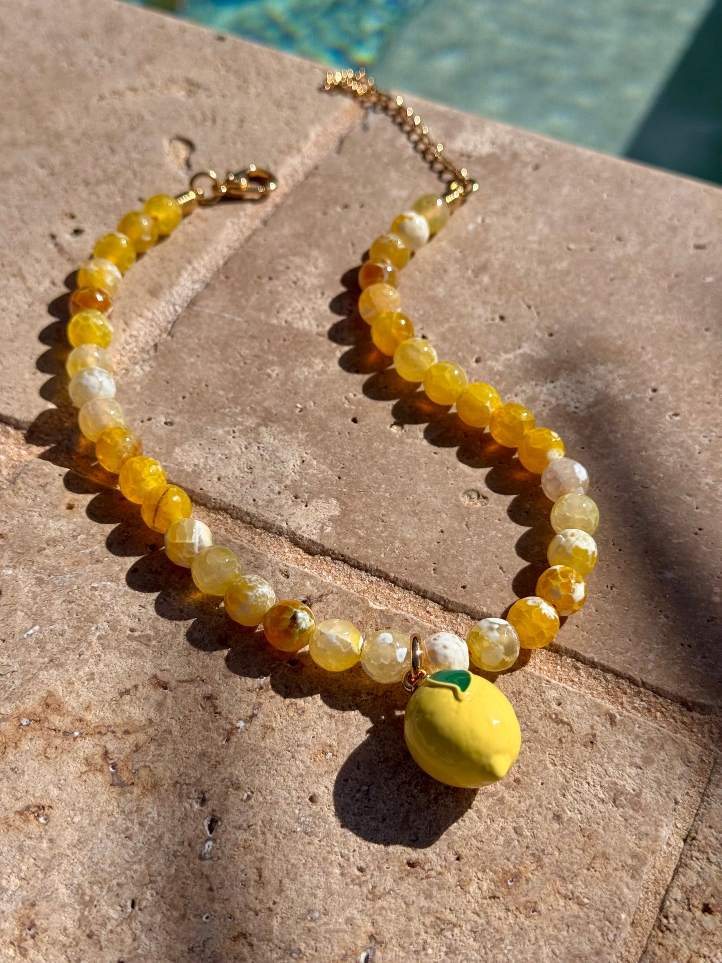 Lemon Agate Necklace