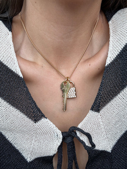 Key & Lock Charms Necklace