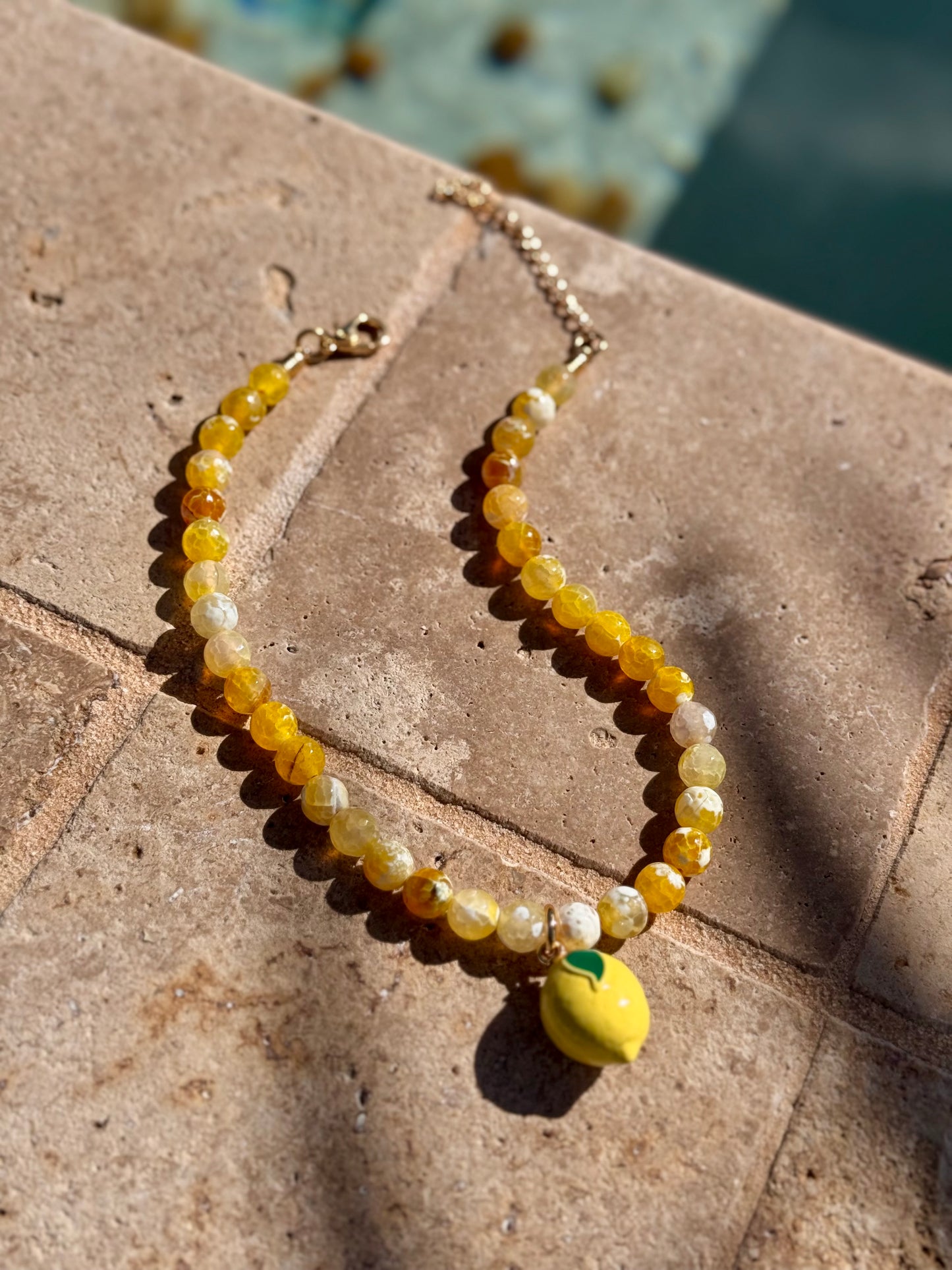 Lemon Agate Necklace