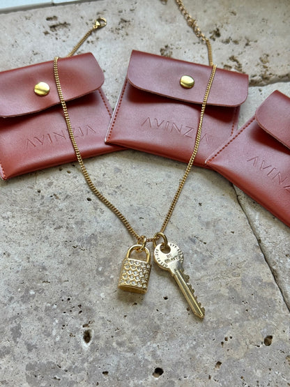 Key & Lock Charms Necklace